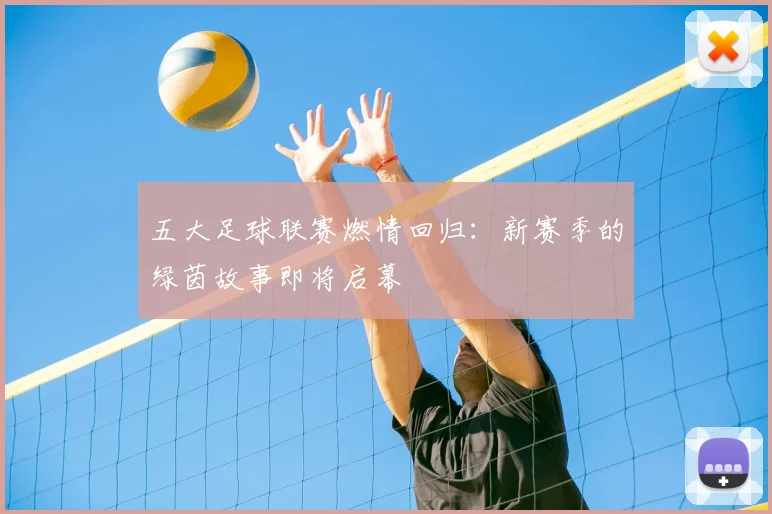 五大足球联赛燃情回归:新赛季的绿茵故事即将启幕